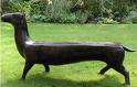 Metal sheep bench