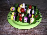 Kabobs veg uncooked