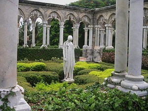 a statue in cloister