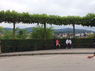 Melk sitting area at bus stop